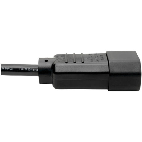 Eaton Tripp Lite Series PDU Power Cord, C13 to C14 - 10A, 250V, 18 AWG, 10 ft. (3.05 m), Black — P004-010