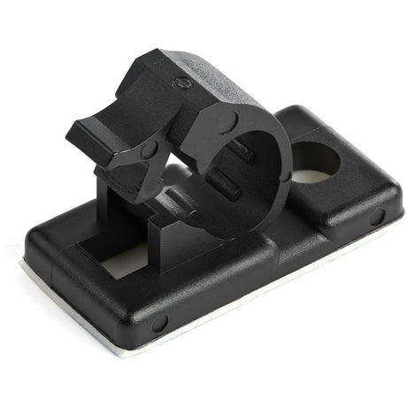 StarTech.com 100 Self Adhesive Cable Management Clips - Ethernet/Network Cable/Office Desk Cord Organizer - Sticky Wire Holder/Clamp Black — CBMCC1