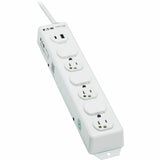 Eaton Tripp Lite Series Safe-IT UL 1363 Medical-Grade Power Strip, 6 Hospital-Grade Outlets, USB Charging, Safety Covers, Antimicrobial, 2 ft. Cord — PS-602-HGUSB