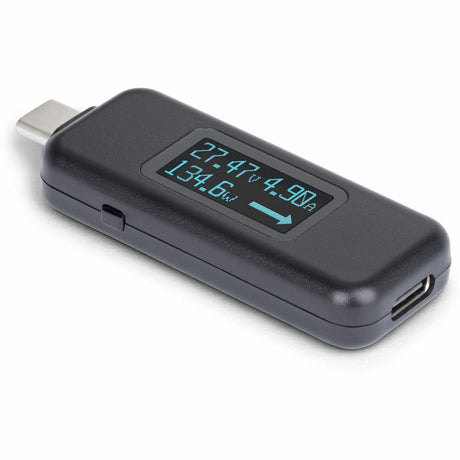 StarTech.com USB-C Power Tester, Bi-Directional Voltage/Current Multimeter, 240W PD EPR, Digital OLED, Portable USB-C Cable/Port Power Meter Tester — USBC-PWRTESTER