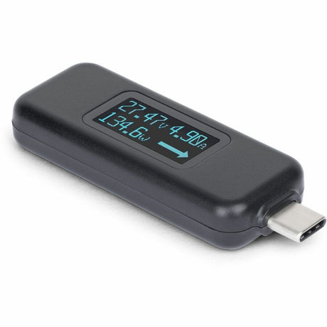 StarTech.com USB-C Power Tester, Bi-Directional Voltage/Current Multimeter, 240W PD EPR, Digital OLED, Portable USB-C Cable/Port Power Meter Tester — USBC-PWRTESTER