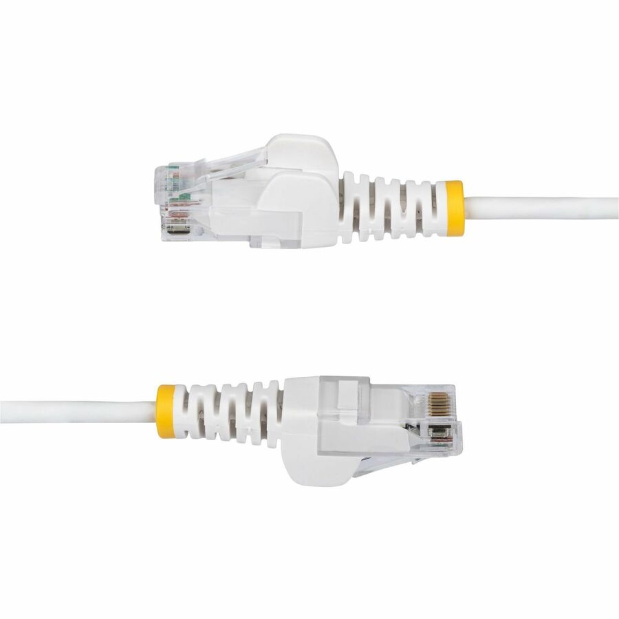 StarTech.com 50ft White Slim CAT6 Ethernet Cable, Slim Snagless RJ45, UTP, LSZH, 28AWG Bare Copper, Slim Network Patch Cord, Fluke Tested — N6PAT50WHS