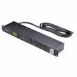 StarTech.com 16-Outlet Horizontal Rack Mount Metered PDU, 1U Server Power Strip w/Surge Protector, 125V/15A, 8ft (2.4m) Power Cord, TAA — 16NM8-RACK-MOUNT-PDU