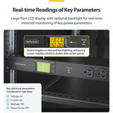 StarTech.com 16-Outlet Horizontal Rack Mount Metered PDU, 1U Server Power Strip w/Surge Protector, 125V/15A, 8ft (2.4m) Power Cord, TAA — 16NM8-RACK-MOUNT-PDU