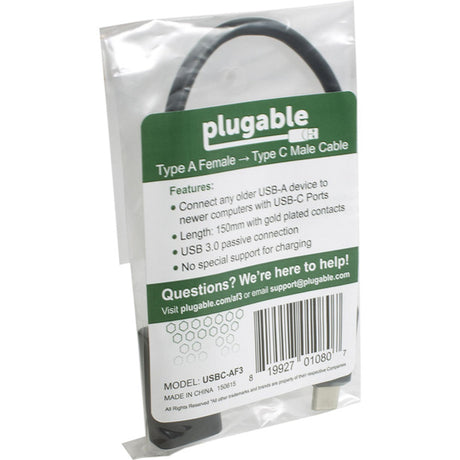 Plugable USB C to USB Adapter Cable — USBC-AF3