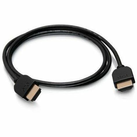 C2G 10ft Plus Series Slim Flexible HDMI Cable with Low Profile Connectors - VW-1 Rated - 1080p 60Hz - M/M - Black — C2G41398