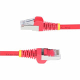 StarTech.com 25ft Red CAT6a Ethernet Cable, Snagless RJ45, 10G, 100W PoE, S/FTP, LSZH, 27AWG Bare Copper, 500MHz, Shielded Network Patch Cord — NLRD-25F-CAT6A-PATCH
