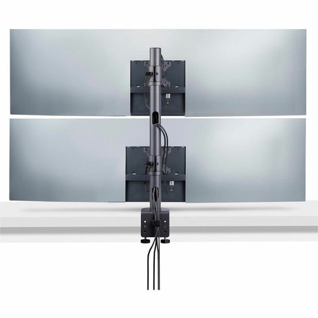 StarTech.com Desk Mount For 2x Vertically Stacked Monitors, Dual 49" , Total 70lb/32kg, C-Clamp, VESA, Widescreen 16:9/Ultrawide 32:9, TAA — H2MPV-MONITOR-MOUNT