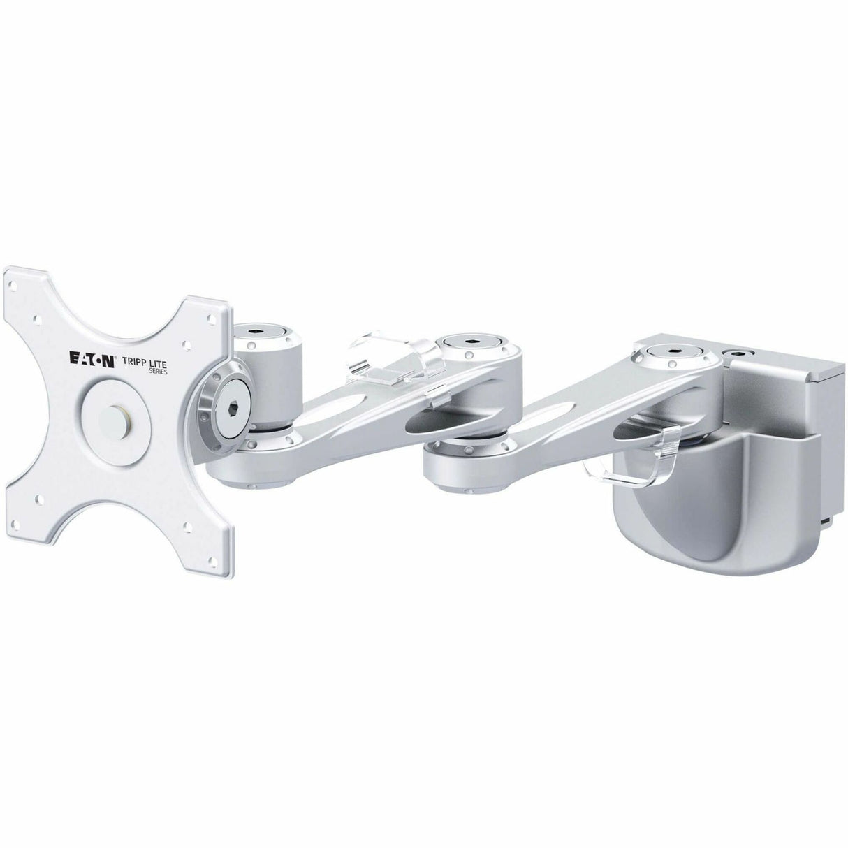 Eaton Tripp Lite Series Dual-Extension Monitor Mount for Slat Wall System, 13" to 32" Displays, TAA — DMSW1332LTAA