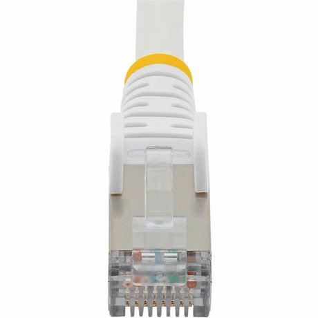 StarTech.com 100ft White Cat6a Ethernet Cable, Snagless RJ45, 10G, 100W PoE, S/FTP, LSZH, 27AWG Pure Copper, 500 MHz, Shielded Network Cord — NLWH-100F-6A-PATCH