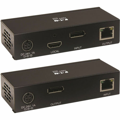 Eaton Tripp Lite Series DisplayPort over Cat6 Extender Kit, Transmitter/Receiver, 4K 60 Hz, 4:4:4, Power over Cable, 230 ft. (70 m), TAA — B127A-1A1-BDBDA