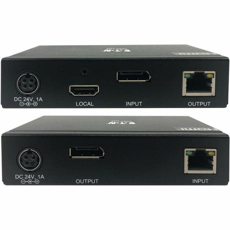 Eaton Tripp Lite Series DisplayPort over Cat6 Extender Kit, Transmitter/Receiver, 4K 60 Hz, 4:4:4, Power over Cable, 230 ft. (70 m), TAA — B127A-1A1-BDBDA