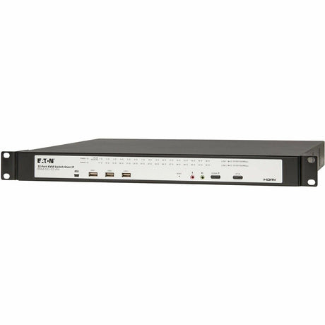 Eaton 32-Port Cat5e KVM over IP Switch - Virtual Media, 1 Remote/1 Local User, HDMI Output, 1U Rack-Mount, TAA — B064-032-01-IPH