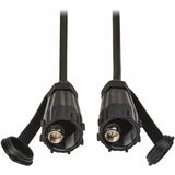 Eaton Tripp Lite Series Rigid Industrial RF Coaxial Cable (M/M) - IP68, F-Type Connectors, 10 ft. (3.1 m), Black — A200-010-IND