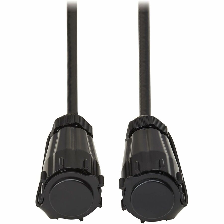 Eaton Tripp Lite Series Rigid Industrial RF Coaxial Cable (M/M) - IP68, F-Type Connectors, 10 ft. (3.1 m), Black — A200-010-IND
