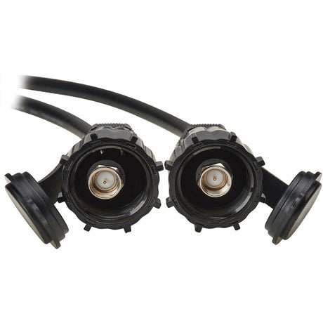 Eaton Tripp Lite Series Rigid Industrial RF Coaxial Cable (M/M) - IP68, F-Type Connectors, 10 ft. (3.1 m), Black — A200-010-IND