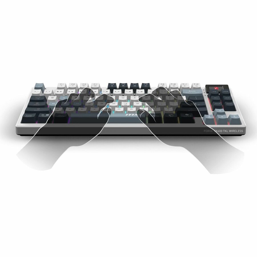MSI FORGE GK600 TKL Tri-Mode Wireless Keyboard — FORGEGK600B