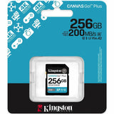 Kingston Canvas Go! Plus 256 GB Class 10/UHS-I (U3) V30 SDXC — SDG4/256GB