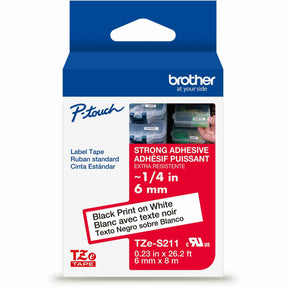 Brother P-touch Extra-Strength TZe Tape Cartridge — TZES211G