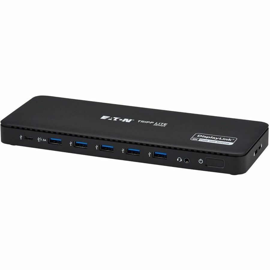 Eaton Tripp Lite Series USB-C Universal Dock, Dual Display - 4K HDMI and DisplayPort, USB 3.2 Gen 1 Hub, GbE, 100W PD Charging — U442-DOCK24DL2A