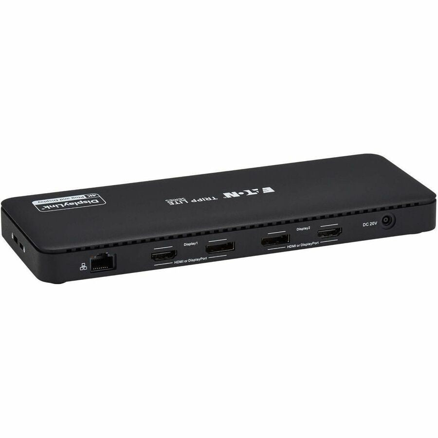 Eaton Tripp Lite Series USB-C Universal Dock, Dual Display - 4K HDMI and DisplayPort, USB 3.2 Gen 1 Hub, GbE, 100W PD Charging — U442-DOCK24DL2A