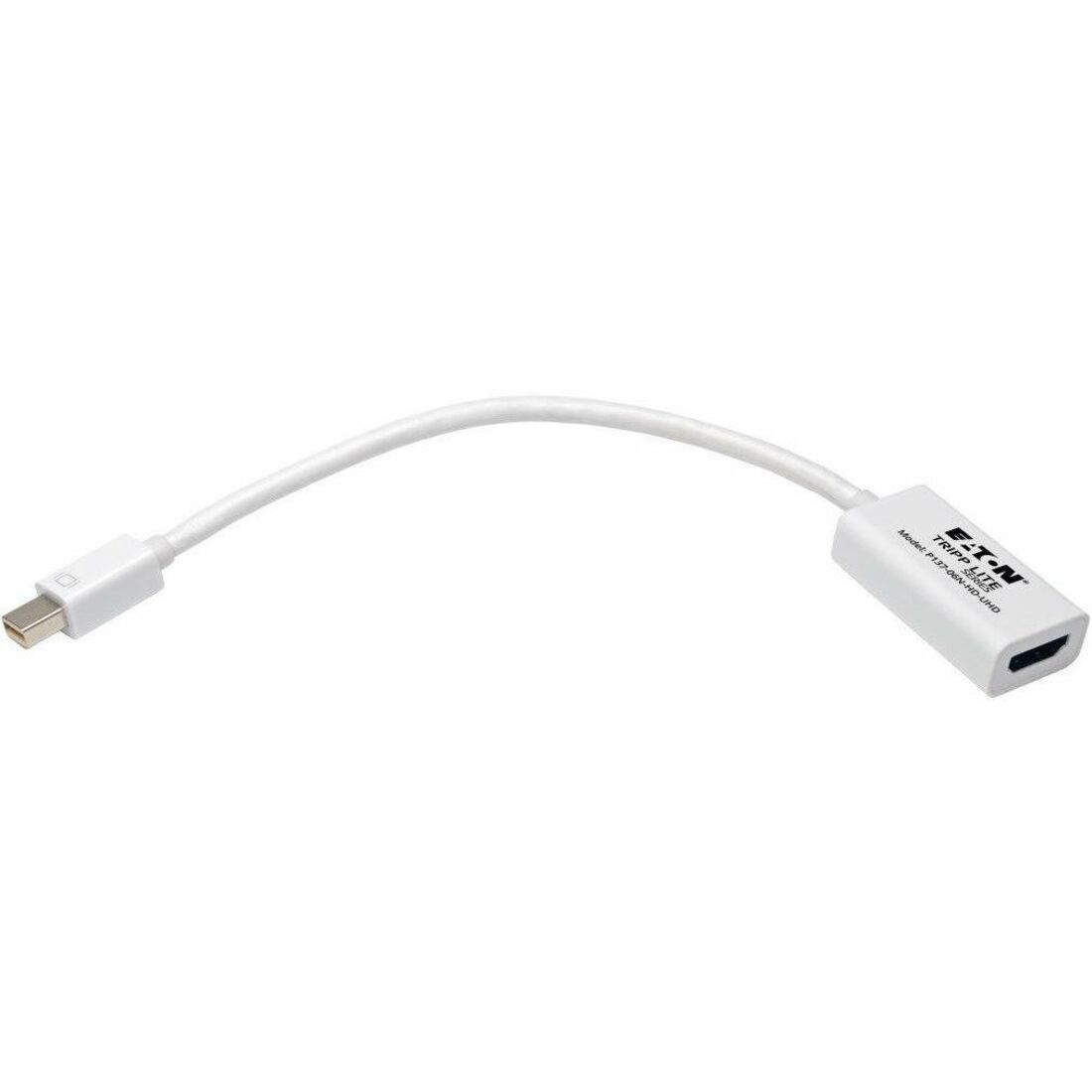 Eaton Tripp Lite Series Keyspan Mini DisplayPort to HDMI Active Adapter Video Converter (M/F) - 4K, DP1.2, 6 in. — P137-06N-HD-UHD