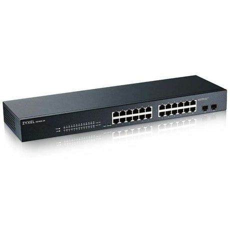 ZyXEL GS1900-24 Fanless 24 Port GbE L2 Web Managed Rackmountable Switch — GS1900-24