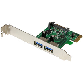 StarTech.com 2 Port PCI Express (PCIe) SuperSpeed USB 3.0 Card Adapter with UASP - SATA Power - 5Gbps — PEXUSB3S24