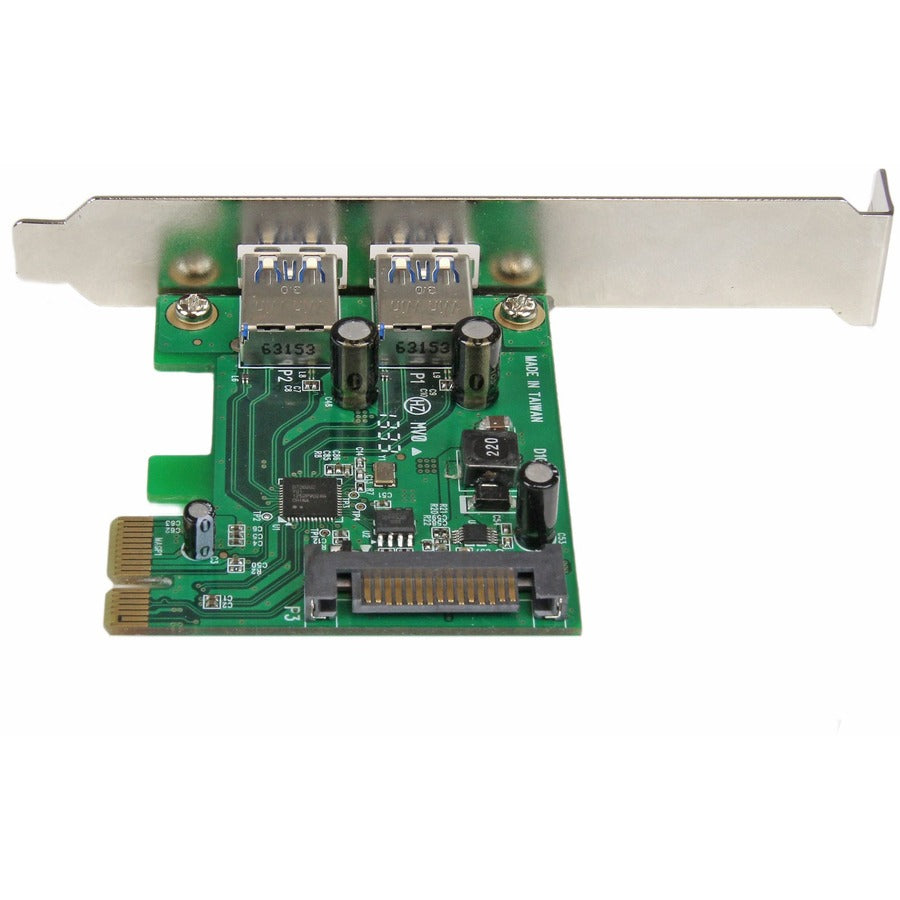 StarTech.com 2 Port PCI Express (PCIe) SuperSpeed USB 3.0 Card Adapter with UASP - SATA Power - 5Gbps — PEXUSB3S24