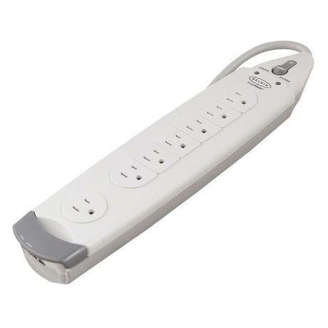 Belkin 7 Outlet Power Strip Surge Protector with 12ft Power Cord - 1060 Joules - White — F9H710-12