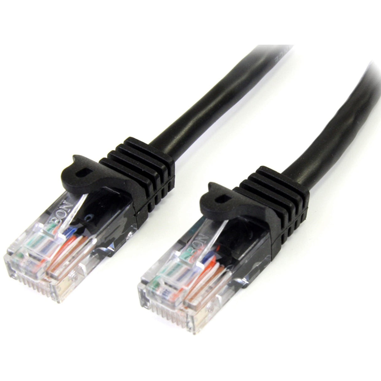 StarTech.com Snagless Cat5e UTP Patch Cable - RJ-45 (M) - RJ-45 (M) - 100 ft - UTP - ( CAT 5e ) - black — 45PATCH100BK
