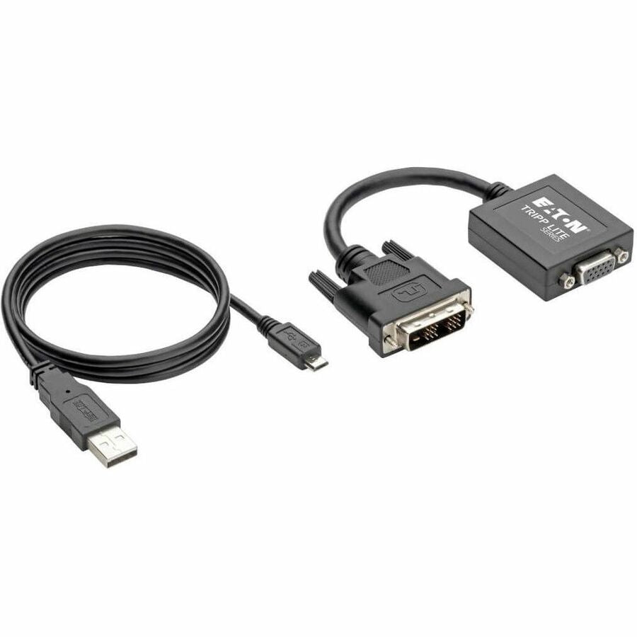 Eaton Tripp Lite Series DVI-D to VGA Active Adapter Converter Cable, 1920x1200, 6-in. (15.24 cm), TAA — P120-06N-ACT