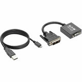 Eaton Tripp Lite Series DVI-D to VGA Active Adapter Converter Cable, 1920x1200, 6-in. (15.24 cm), TAA — P120-06N-ACT