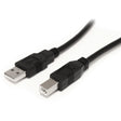 StarTech.com 9 m / 30 ft Active USB A to B Cable - M/M - Black USB 2.0 A to B Cord - Printer Cable - Extension USB Cable (USB2HAB30AC) — USB2HAB30AC