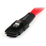 StarTech.com 50cm Serial Attached SCSI SAS Cable - SFF-8087 to 4x Latching SATA — SAS8087S450