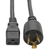 Eaton Tripp Lite Series Power Cord, C19 to NEMA L6-20 - Heavy-Duty, 20A, 250V, 12 AWG, 10 ft. (3.05 m), Black — P040-010