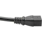 Eaton Tripp Lite Series Power Cord, C19 to NEMA L6-20 - Heavy-Duty, 20A, 250V, 12 AWG, 10 ft. (3.05 m), Black — P040-010