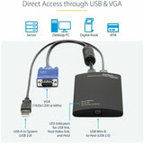 StarTech.com KVM Console to USB 2.0 Portable Laptop Crash Cart Adapter, Compact Notebook/Netbook KVM to USB Portable KVM Console, TAA — NOTECONS01