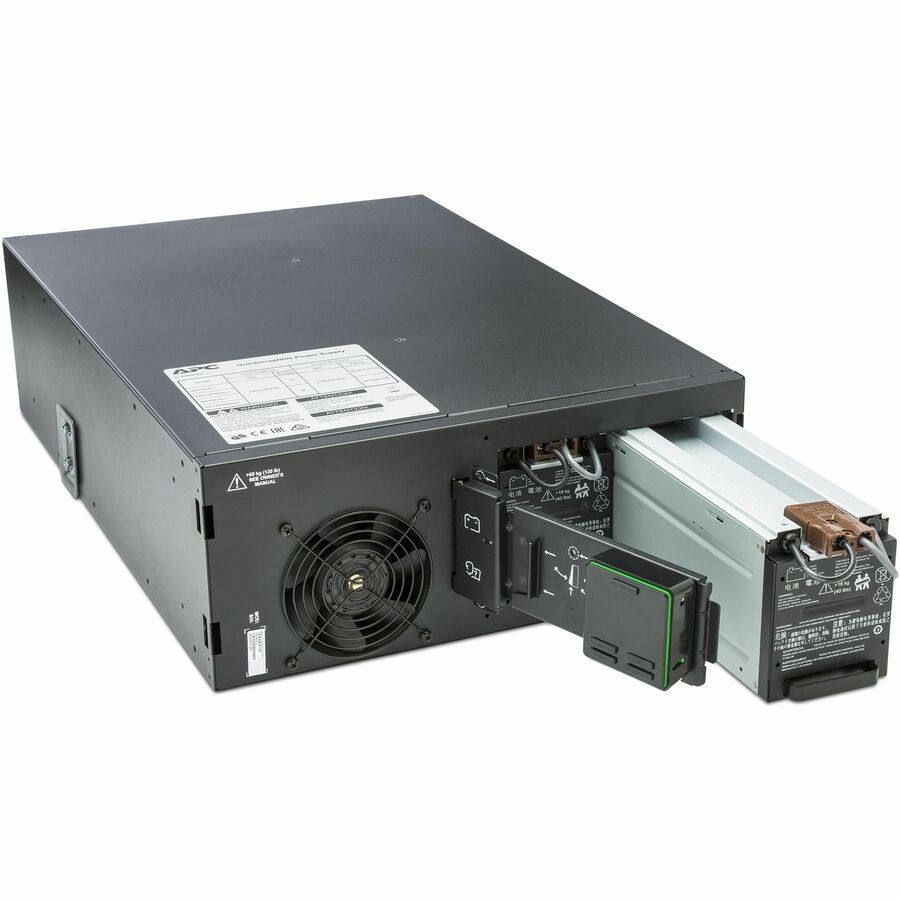 APC Smart-UPS On-Line, 6kVA/6kW, Rackmount 4U, 208V, 2x L6-20R+3x L6-30R NEMA outlets, Network Card+SmartSlot, Extended runtime, W/ rail kit [TAA] — SRT6KRMXLT