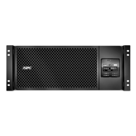 APC Smart-UPS On-Line, 6kVA/6kW, Rackmount 4U, 208V, 2x L6-20R+3x L6-30R NEMA outlets, Network Card+SmartSlot, Extended runtime, W/ rail kit [TAA] — SRT6KRMXLT
