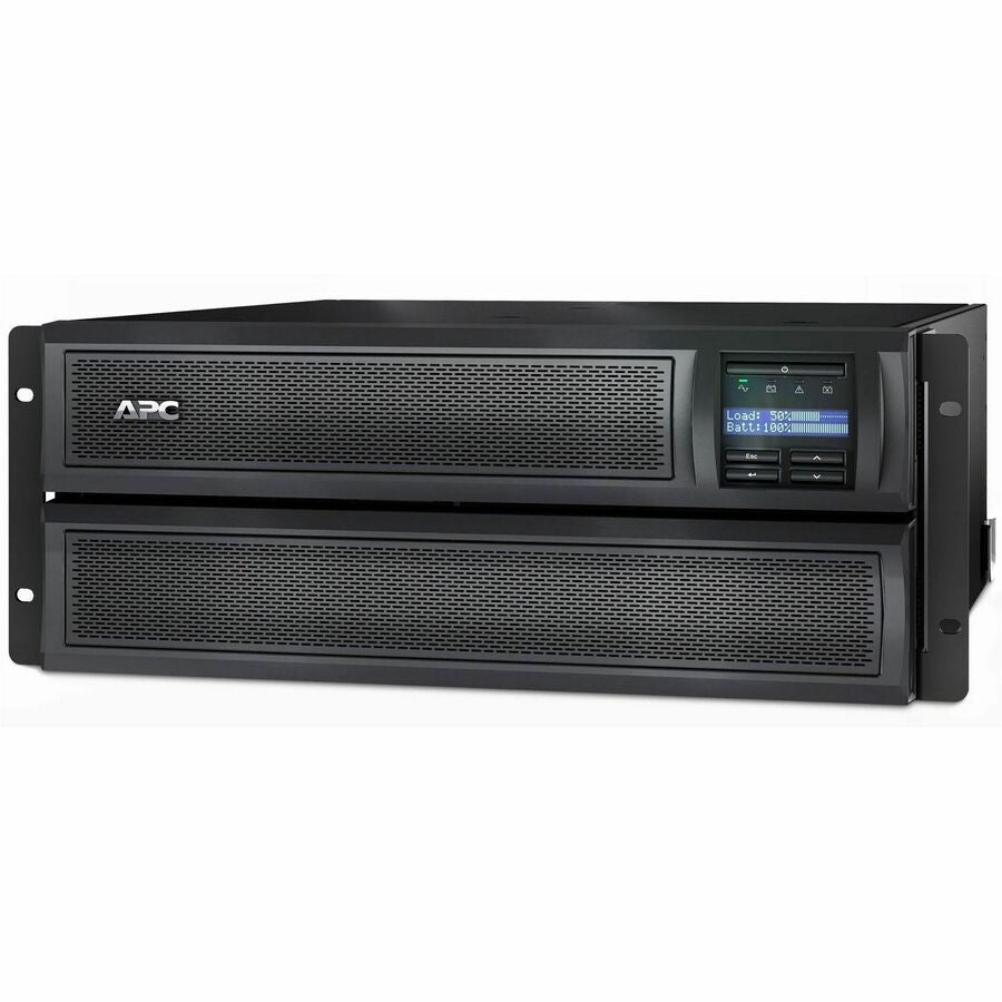 APC Smart-UPS X, Line Interactive, 3kVA, Rack/tower convertible 4U, 208V-230V, 8x C13+2x C19 IEC, SmartSlot, Extended runtime, Short depth — SMX3000HV