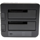 StarTech.com Dual-Bay USB 3.0 / eSATA to SATA Hard Drive Docking Station, 2.5/3.5" SATA III, SSD/HDD Dock, Top-Loading — SDOCK2U33EB