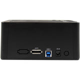 StarTech.com Dual-Bay USB 3.0 / eSATA to SATA Hard Drive Docking Station, 2.5/3.5" SATA III, SSD/HDD Dock, Top-Loading — SDOCK2U33EB