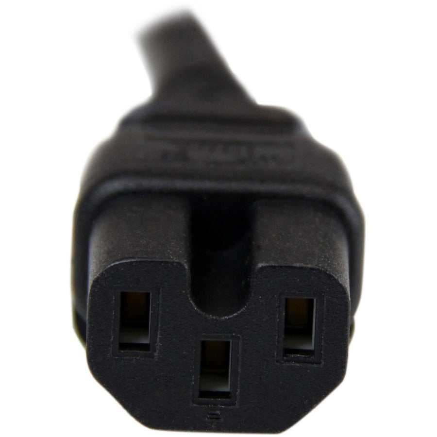 StarTech.com 8ft (2.4m) Heavy Duty Power Cord, NEMA5-15P to C15, 15A 125V, 14AWG, Replacement AC Computer PC Power Supply Cable — PXT515C158