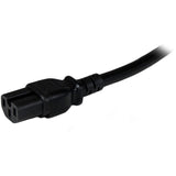 StarTech.com 8ft (2.4m) Heavy Duty Power Cord, NEMA5-15P to C15, 15A 125V, 14AWG, Replacement AC Computer PC Power Supply Cable — PXT515C158