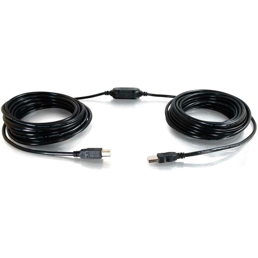 C2G 12m (40ft) USB Cable - USB A to USB B Cable - Active - Center Boost — 38998