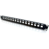 C2G 16-Port Patch Panel - Blank Keystone - 1U - 19" — 03858