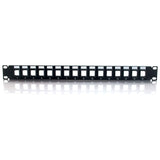 C2G 16-Port Patch Panel - Blank Keystone - 1U - 19" — 03858