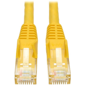 Eaton Tripp Lite Series Cat6 Gigabit Snagless Molded (UTP) Ethernet Cable (RJ45 M/M), PoE, Yellow, 15 ft. (4.57 m) — N201-015-YW