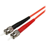 StarTech.com 1m Fiber Optic Cable - Multimode Duplex 50/125 - LSZH Fiber Jumper Cord - LC/ST — 50FIBLCST1